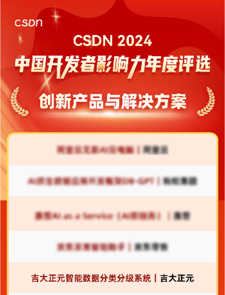 香港宝典免费资料网智能数据分类分级系统荣登CSDN2024中国开发者影响力年度榜单